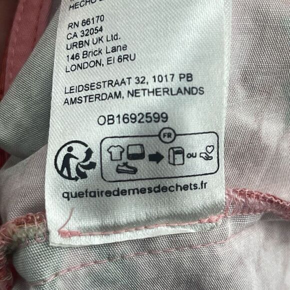 Anthropologie Pink Red Floral Ruffled Peplum Halter Midi Dress Size Small - Picture 10 of 10